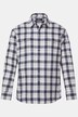 Camicia di flanella a quadri Men+ con vestibilità comoda, colletto ad apertura inglese e maniche lunghe, fino alla tg. 8XL