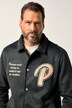 JP1880 Blouson, Velours, Brust-Stick, farbige Bündchen, bis 7 XL