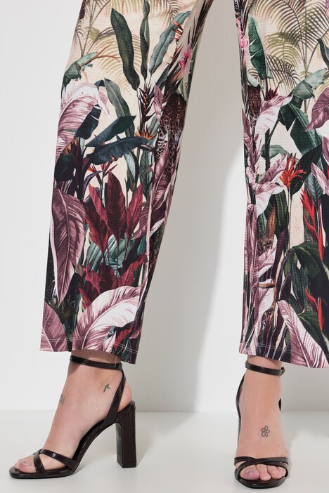 Pantaloni con taglio della gamba ampio e stampa ispirata al safari