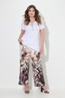 Pantalón con cintura elástica, pernera ancha, estampado de Safari