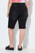 Denim-bermudashorts, lige ben, print