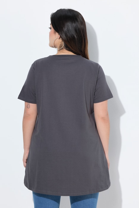 T-shirt avec Smiley léopard/fluo, coupe évasée