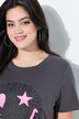 T-Shirt, A-form, leo/neon, smiley