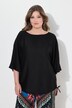 Blouse shirt, satin, drawstring hem