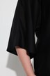 Blouse shirt, satin, drawstring hem
