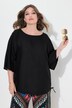 Blouse shirt, satin, drawstring hem