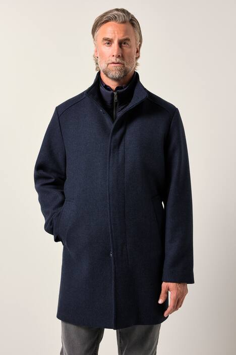 Cappotto Boston Park in misto lana con inserto e collo alto, fino alla tg. 84/86