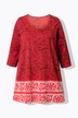 Longshirt, A-lijn, ronde hals, 3/4-mouw