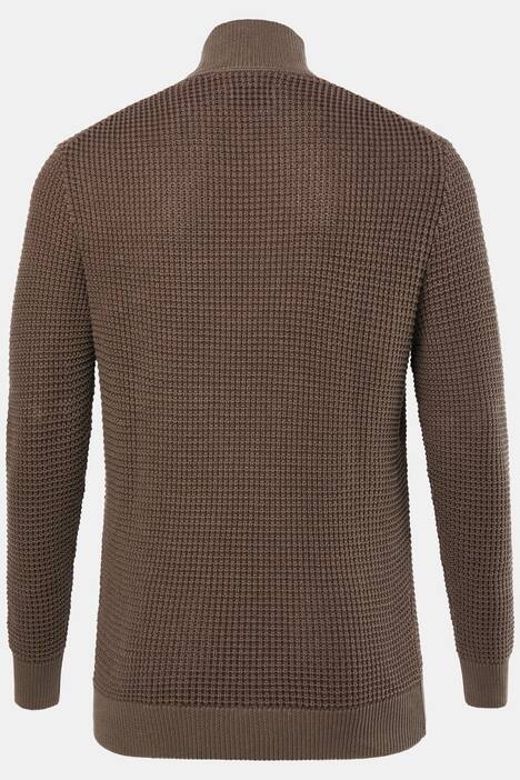JP1880 Rollkragen-Pullover, Strukturstrick, bis 7 XL