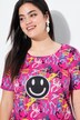 Smiley letter pattern T-shirt