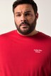 Men+ T-skjorte, halve ermer, trykk på ryggen, opptil 8 XL
