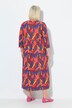 Robe évasée en jersey, encolure carré et manches 3/4
