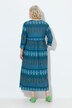 Robe en jersey, coupe évasée. Manches 3/4. Encolure à découpe en forme de goutte