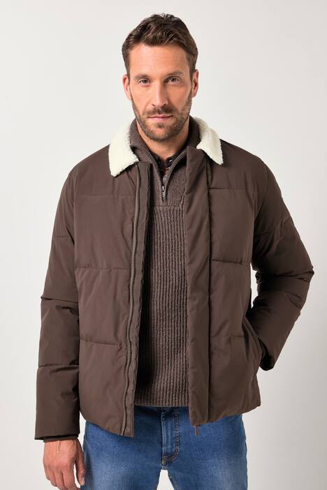 Veste JP 1880 avec doublure bien chaude, poches zippées et col en polaire bouclée - jusqu'au 7 XL
