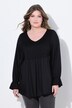 Blusa, forma en A, busto con fruncido smock elástico