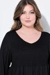 Blusa, forma en A, busto con fruncido smock elástico