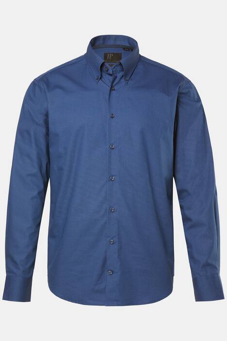 JP1880 Hemd, Langarm, Minimal-Print, Buttondown-Kragen, Modern Fit, bis 8 XL