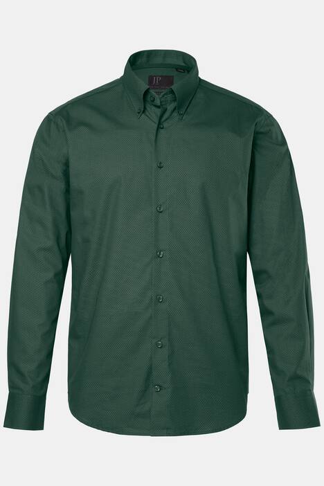 JP1880 Hemd, Langarm, Minimal-Print, Buttondown-Kragen, Modern Fit, bis 8 XL