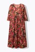 Robe maxi en jersey, motif cachemire, décolleté en V et manches 3/4, coupe évasée