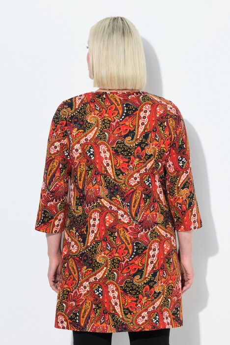 Paisley 3/4 Sleeve Knit Tunic