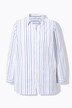 Overhemdblouse, boxy model, crêpe, strepen