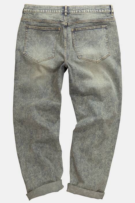 STHUGE Jeans, Dirty Denim, 5-Pocket, tapered Loose Fit, bis 72