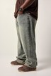 Jean STHUGE 5 poches, dirty denim, coupe Tapered Loose Fit - jusqu'à la taille 74