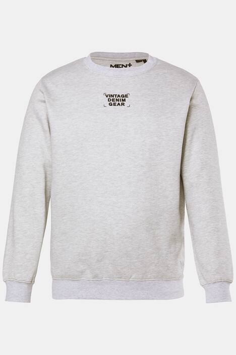 Men+-collegepaita, printti takana, suurin koko 8XL