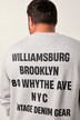 Men+ sweatshirt, print på ryggen, op til str. 8 XL