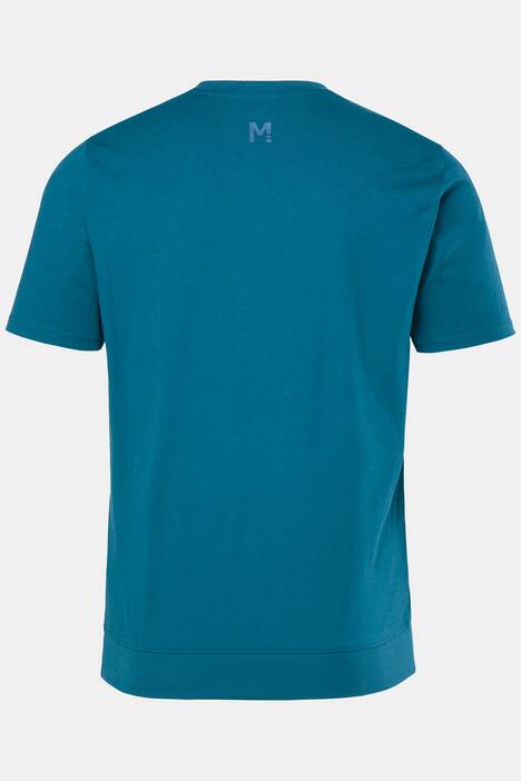 Men+-T-paita vatsamitoituksella, lyhyet hihat, printti rinnassa, suurin koko 8XL