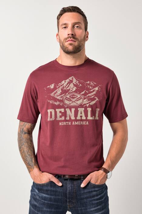JP1880-T-paita, lyhyet hihat, printti rinnassa, suurin koko 8XL