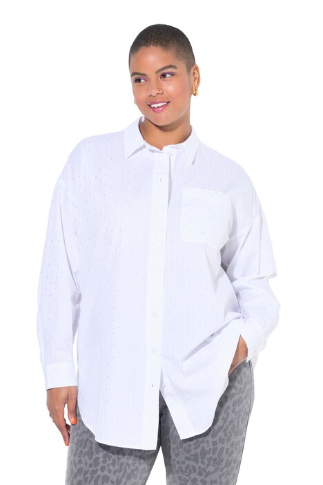 Košile, oversize, třpytivé kamínky
