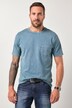 Camiseta JP 1880, media manga, bolsillo en el pecho, look vintage, hasta la talla 8 XL