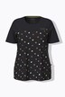 Pyjama, bloemen, borduursel, ronde hals, korte mouw