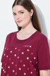 Pyjamas, blomstermønster, broderi, rund hals, korte ærmer