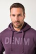 Sudadera con capucha JP1880, estampado en el pecho, hasta la talla 8 XL