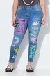Jeans Irma, slim fit, allover-print, 5 lommer