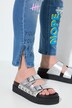 Jeans Irma, slim fit, allover-print, 5 lommer