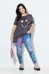 Jeans Irma, slim fit, allover-print, 5 lommer