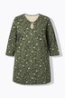 Lang T-shirt, A-form, rund halsudskæring, 3/4-lange ærmer