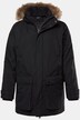 Men+ funktionel parka, hætte med kunstpels, op til 8XL