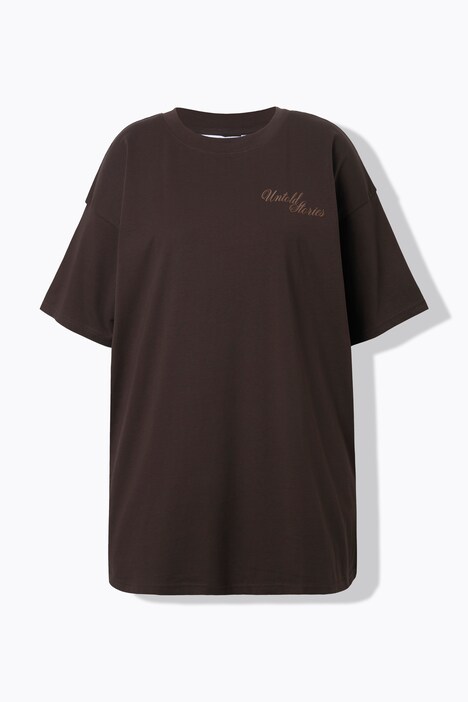 T-shirt oversize, imprimé à message