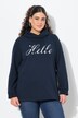 HELLO classic fit stand-up collar sweatshirt