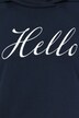 HELLO classic fit stand-up collar sweatshirt