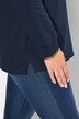 HELLO classic fit stand-up collar sweatshirt