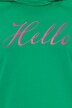 Sweat à col montant. Message HELLO. Coupe Classic Fit