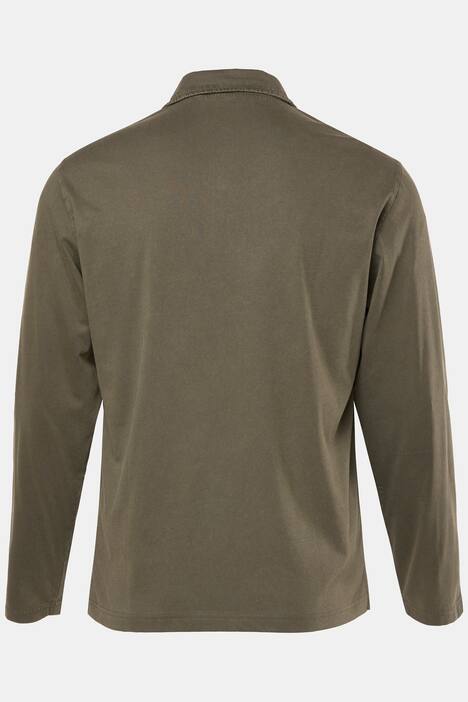 JP1880-pikeepaita, pitkät hihat, brodeeraus rinnassa, suurin koko 8XL