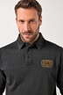 JP1880 Poloshirt, Langarm, Badge, Vintage Look, bis 8 XL