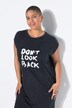 Robe midi en jersey, imprimé à message et coupe oversize