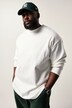 STHUGE Langarmshirt, oversized, Stehkragen, bis 8 XL